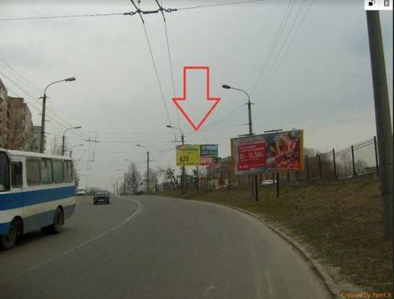 Фото рекламной плоскости по адресу вул.Метельницького (Бринського)