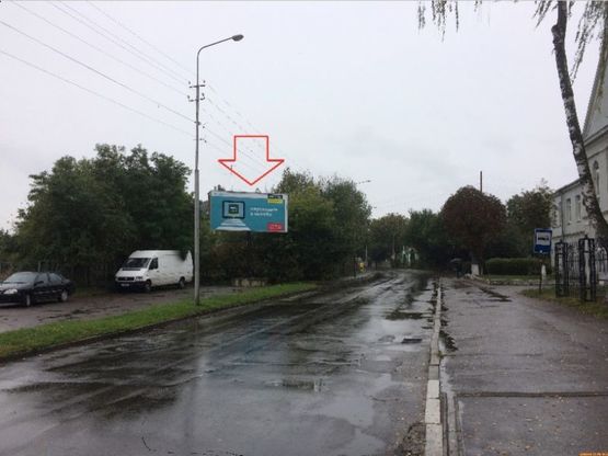 Фото рекламной плоскости по адресу вул. Шевченка,15 (супермаркет "Нова Лінія)