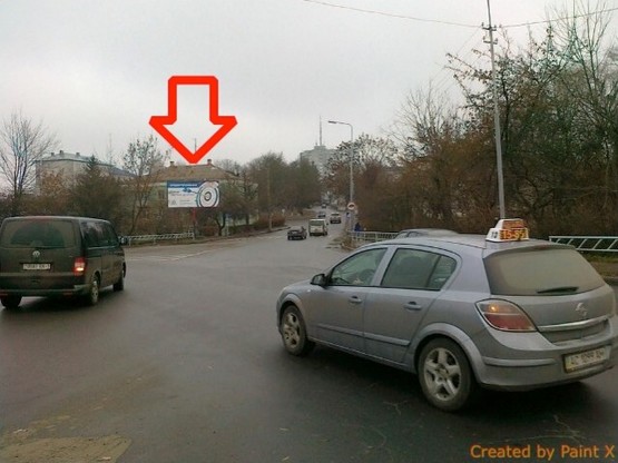 Фото рекламної площини за адресою вул.Набережна (м2) (перетин вул.Шевченка)