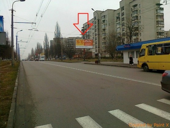 Фото рекламной плоскости по адресу вул.Гордіюк, 35(поруч офіс телефонної компанії "Фотаком", Супермаркет "ТОРБА")