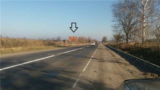 Фото рекламной плоскости по адресу вул.Ківерцівська (при виїзді з міста Луцьк,  траса Луцьк-Ківерці-Маневичі)