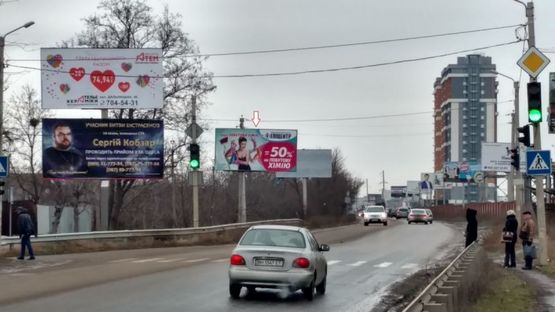 Фото рекламної площини за адресою пр Маршала Жукова-Червоный Хутор 1Б