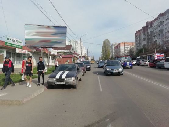 Фото рекламної площини за адресою Бочарова (рынок Днепро.дорога) Б