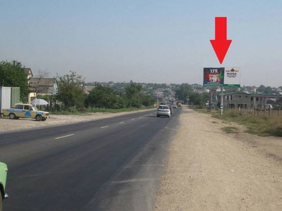 Фото рекламной плоскости по адресу поселок Великодолинское - дорога на К. Бугаз, Затоку