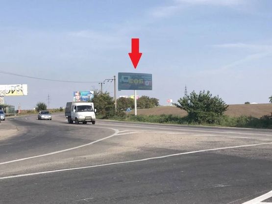 Фото рекламної площини за адресою Ильичевская дорога - перед поворотом на пос. Сухой лиман