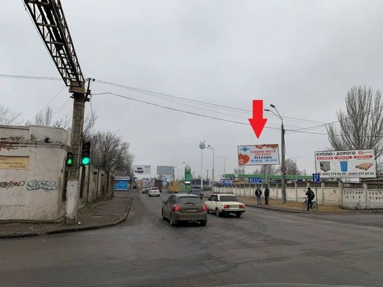 Фото рекламної площини за адресою ул. Ат. Головатого - пл. Ярмарочная