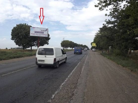 Фото рекламной плоскости по адресу Одесса - Маяки - 2 столба