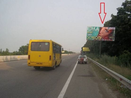 Фото рекламної площини за адресою Ленинградское шоссе - напротив АЗС WOG