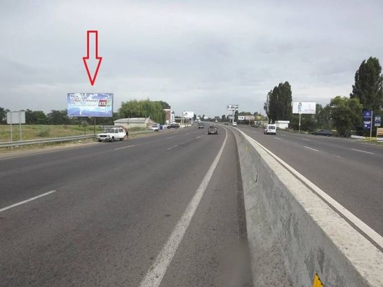 Фото рекламной плоскости по адресу Киевское шоссе, 27а - Автомобильный дом Одесса, Новая почта № 1