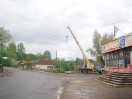 Фото рекламної площини за адресою м.Надвірна (обїзна, магазин будівельних матеріалів) ст.Б