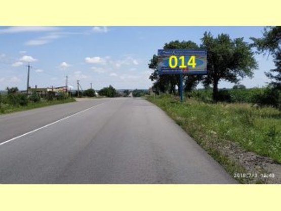 Фото рекламної площини за адресою Снятинський район, с.Олешків, біля автостанції (траса на Чернівці) траса Ів-Франк-Чернівці