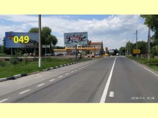 Фото рекламной плоскости по адресу Снятинський район, Снятин, вул.Шевченка, в"їзд в місто (траса на Коломию)   траса Ів-Франк-Чернівці