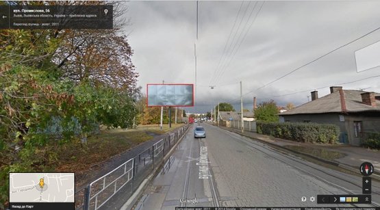 Фото рекламной плоскости по адресу вул.Промислова-Липинського_навпроти №60 (Автосалон Ауді)