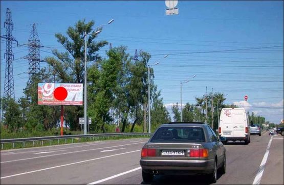 Фото рекламної площини за адресою Р-02, 20+250 лево         (вышечный борд)