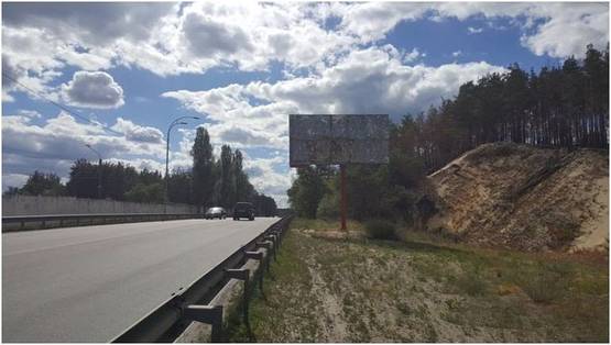 Фото рекламной плоскости по адресу трасса Киев-Вышгород