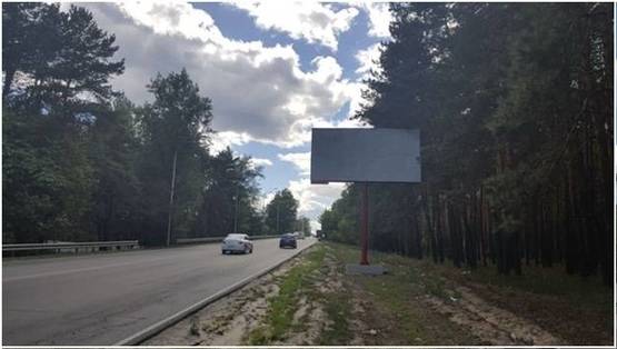 Фото рекламной плоскости по адресу трасса Киев-Вышгород