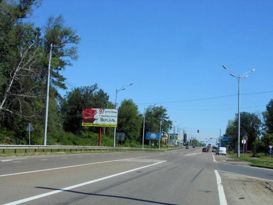 Фото рекламної площини за адресою Траса "Київ-Іванків-Овруч", Р-02 км 20+ 000 ліво,  м. Вишгород- вул. Вишгородська, КПП, разв'язка на Вишгород