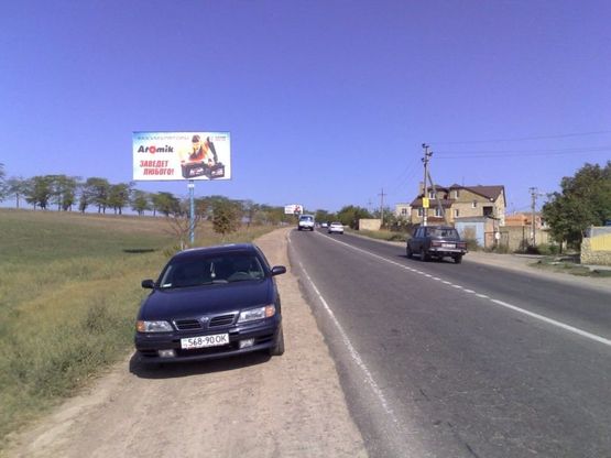 Фото рекламной плоскости по адресу Сухой лиман, 4+300 Б (справа)