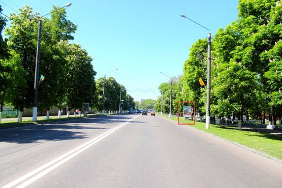 Фото рекламной плоскости по адресу вул. Київський Шлях, біля центрального парку