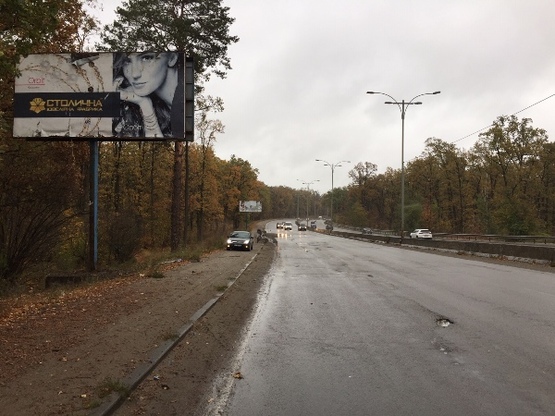 Фото рекламной плоскости по адресу Новая Кольцевая дорога, в сторону просп. Минский и площадь Тараса Шевченко