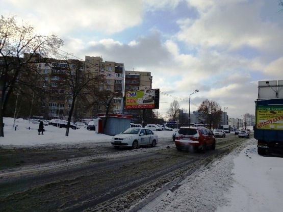 Фото рекламной плоскости по адресу ул.Декабристов 7, в стороону ст.м. Харьковская (ЕкоМаркет) (сторона Б)