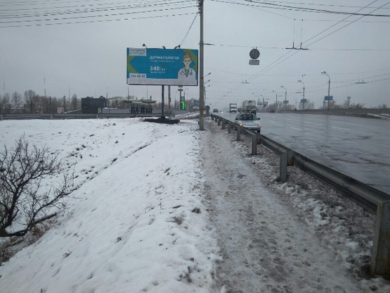 Фото рекламной плоскости по адресу ул. Тимошенко 2д, в сторону ТРЦ Караван