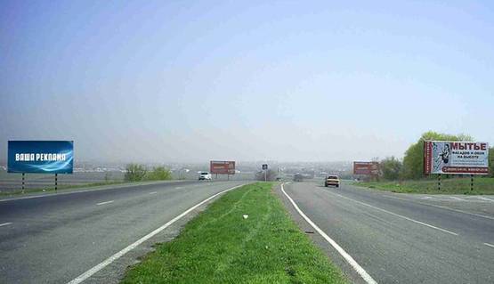 Фото рекламної площини за адресою р-н оптового овощного рынка и на въезде в г. Краматорск (направление на Славянск)
