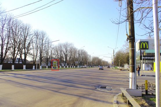 Фото рекламной плоскости по адресу вул. Київський Шлях, 60, навпроти центрального парку