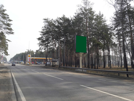 Фото рекламной плоскости по адресу ул. Шевченка (возле кафе "Рим"), направление на Киева
