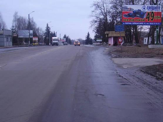 Фото рекламной плоскости по адресу ул.Гоголя, непарная сторона, въезд со стороны Полтавы