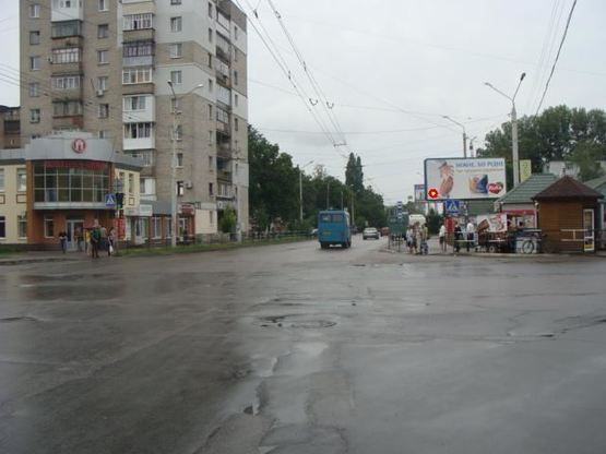 Фото рекламной плоскости по адресу І.Мазепи вул. (Калініна)(зуп. "Мотель")