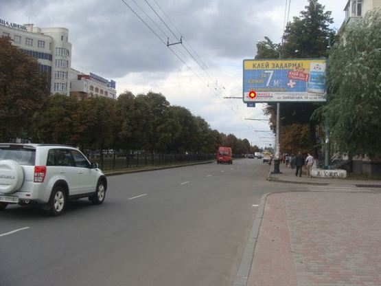 Фото рекламной плоскости по адресу Соборності вул.(Жовтнева), 60