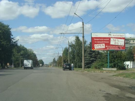 Фото рекламной плоскости по адресу Маршала Бірюзова, вул., 28 (РОВД)