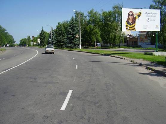 Фото рекламной плоскости по адресу ул.Гоголя, парная сторона, въезд со стороны Полтавы