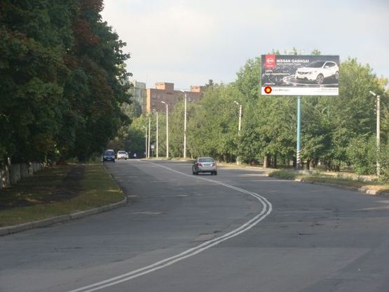 Фото рекламной плоскости по адресу Г.Сталинграду вул.,10 (у бік В.Тирнівської вул.)