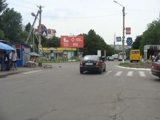 Фото рекламної площини за адресою Героїв АТО вул. (Красіна), 75 (ринок Сади-2)