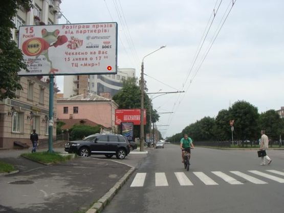 Фото рекламной плоскости по адресу Соборності вул.(Жовтнева) - Ватутіна вул.