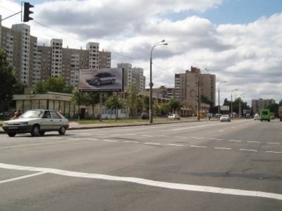 Фото рекламной плоскости по адресу Харьковское шоссе (напротив дома №53)