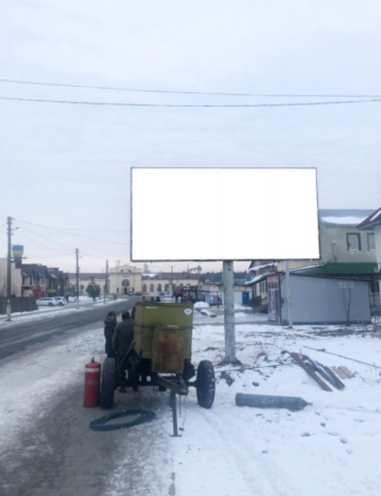 Фото рекламной плоскости по адресу Ж/д вокзал, центр города, ул. Зализнычна 50, на вокзал