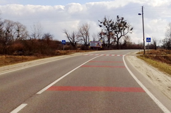 Фото рекламної площини за адресою с границы c Польшей (г.Рава-Русская) на г.Львов, + въезд в г.Жовква, трасса Львов- Рава-Русская (М-09)