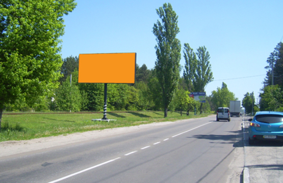 Фото рекламной плоскости по адресу ул. Чкалова (Ирпень-Киев, выезд на тр. Киев-Ковель)