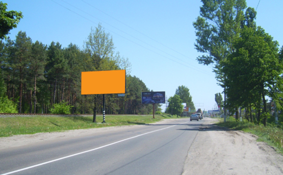 Фото рекламной плоскости по адресу ул. Чкалова (Ирпень-Киев, выезд на тр. Киев-Ковель)