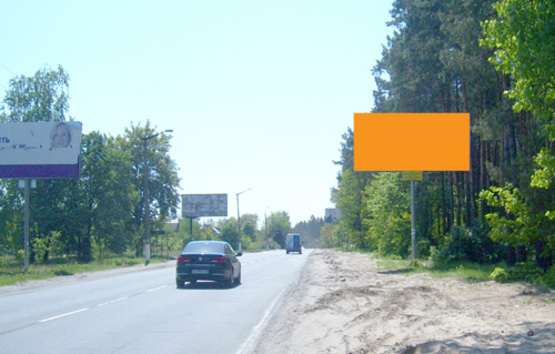 Фото рекламной плоскости по адресу пгт. Гостомель, ул. Ленина (на Киев)