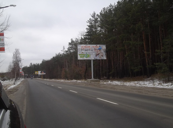 Фото рекламной плоскости по адресу пгт. Гостомель, ул. Ленина (на Киев)