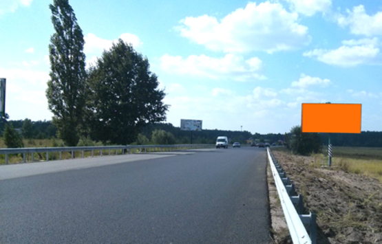 Фото рекламной плоскости по адресу Трасса Киев-Ковель (справа), направление из Киева