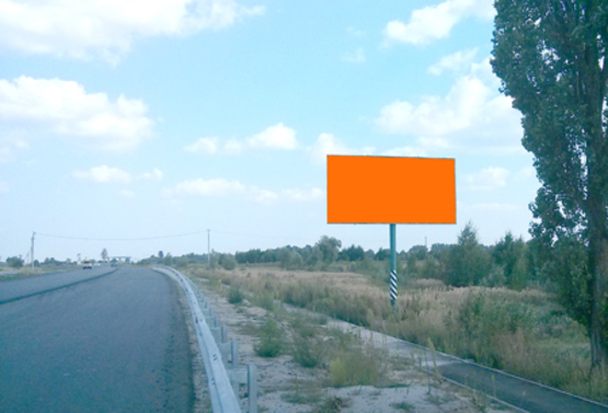 Фото рекламной плоскости по адресу Трасса Киев-Ковель (слева), направление на Киев