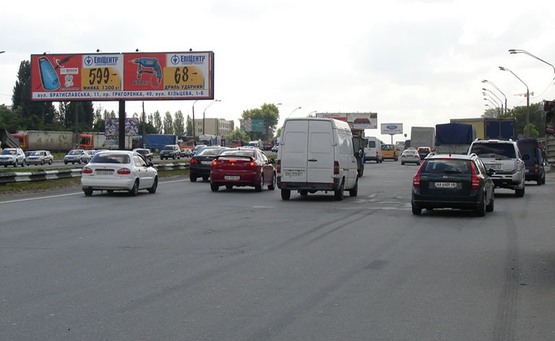 Фото рекламной плоскости по адресу Окружная/пов.на Вишневое/Фоззи на Одесскую пл.левый