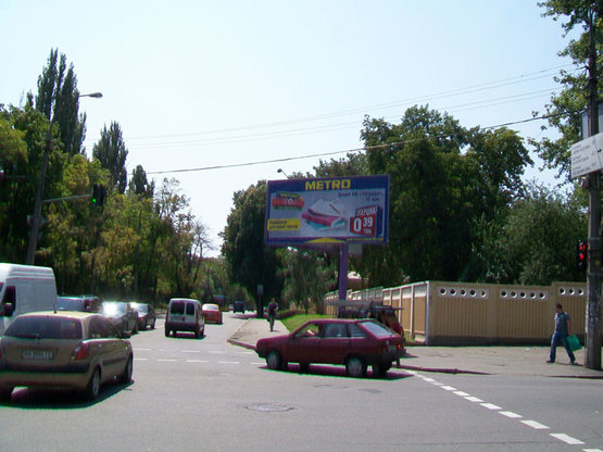 Фото рекламної площини за адресою ул.Дегтяревская,/ ул.Довнар-Запольского
