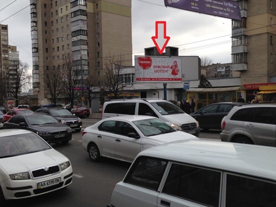 Фото рекламної площини за адресою просп. Воздухофлотский, 15 (А1) остановка  (призма А1), к пр.Победы