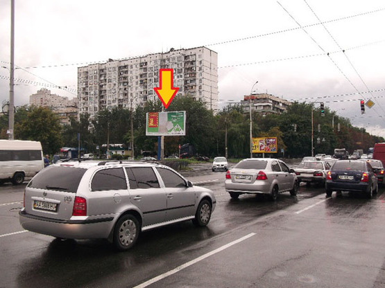 Фото рекламной плоскости по адресу ул.Полярная/ пр-т Маршала Рокосовкого (Б) пл. Шевченко